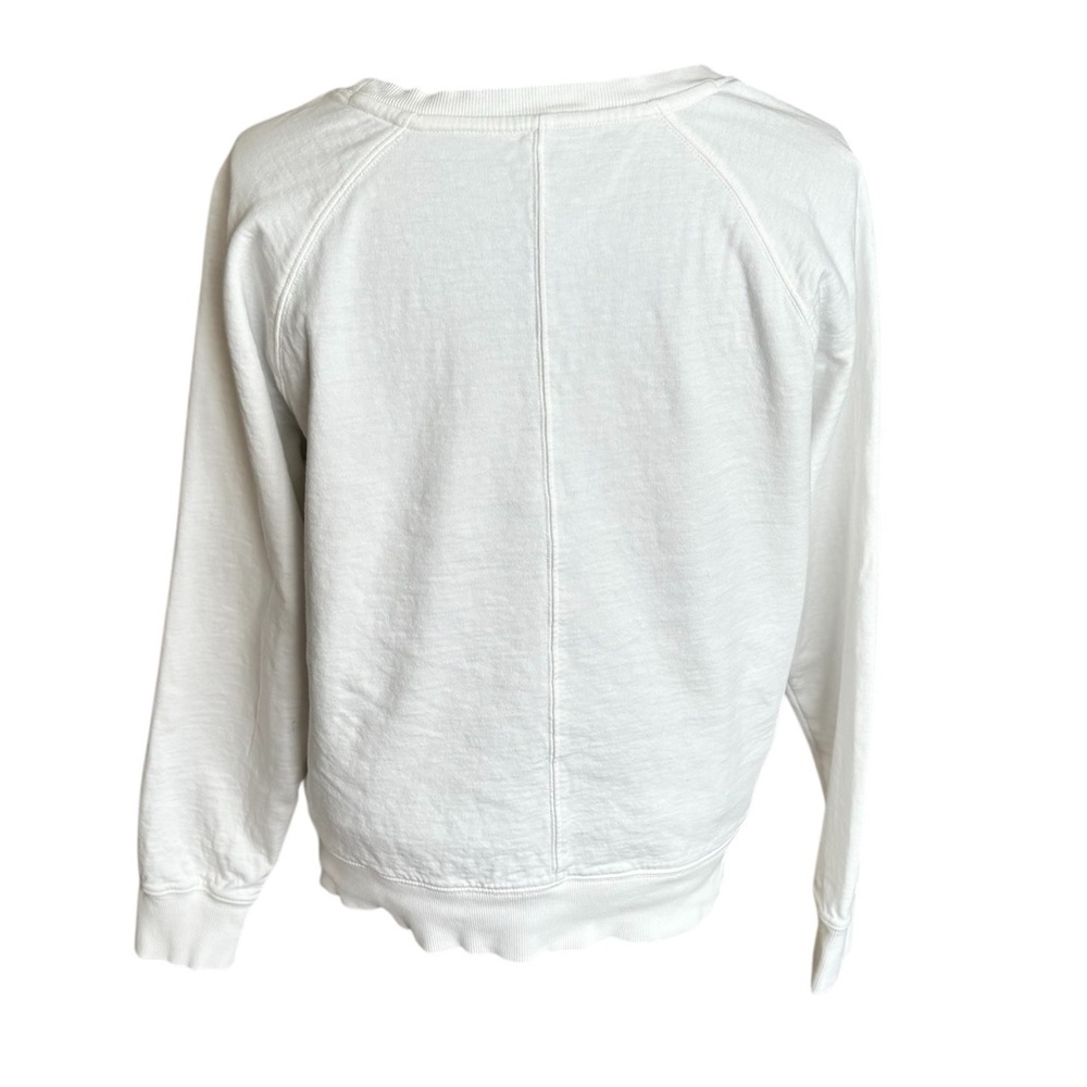 Athleta White Essence Raglan Long Sleeve Sweatshirt Base Layer Top Size Small - Picture 3 of 8